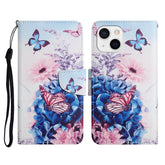 Painted Pattern Horizontal Flip Leather Case with Holder & Card Slot & Wallet, For iPhone 13